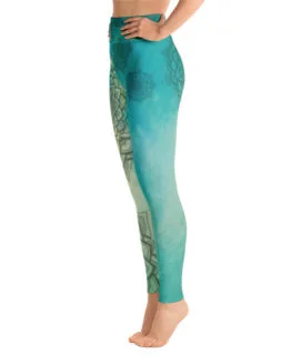 Blue Contemplation Yoga Leggings